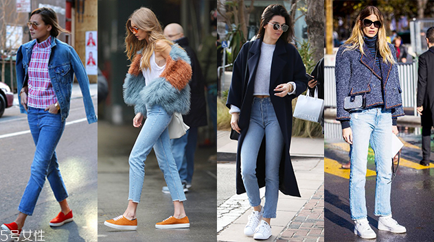 牛仔褲配球鞋好看嗎 牛仔褲配平底鞋圖片 牛仔褲配球鞋好看嗎 牛仔褲配平底鞋圖片