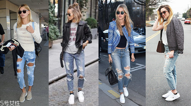 牛仔褲配球鞋好看嗎 牛仔褲配平底鞋圖片 牛仔褲配球鞋好看嗎 牛仔褲配平底鞋圖片