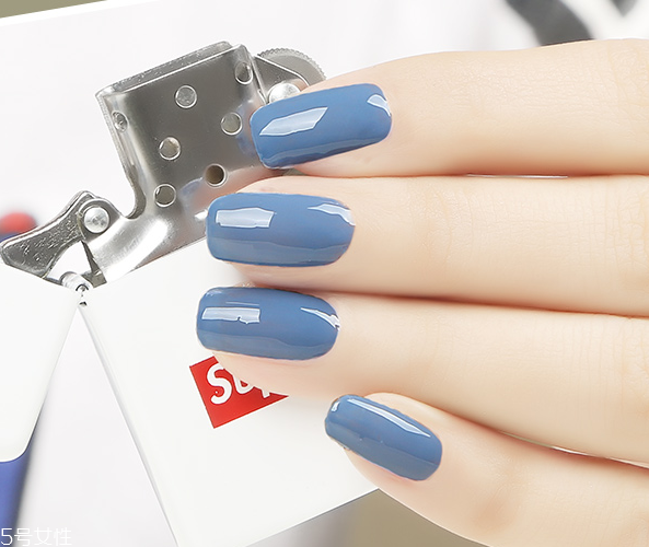 霧霾藍指甲圖片 霧霾藍美甲樣式大全 霧霾藍指甲圖片 霧霾藍美甲樣式大全