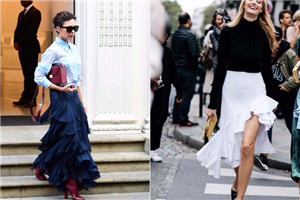 荷葉邊裙子搭配圖片 荷葉邊裙上衣搭配 荷葉邊裙子搭配圖片 荷葉邊裙上衣搭配