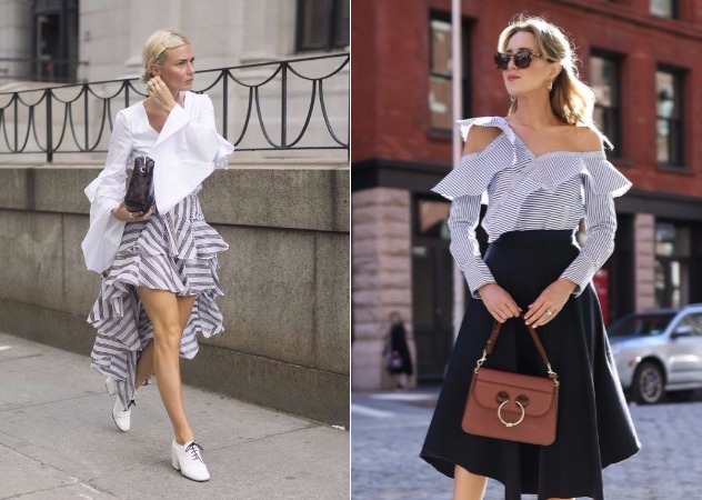 荷葉邊裙子搭配圖片 荷葉邊裙上衣搭配 荷葉邊裙子搭配圖片 荷葉邊裙上衣搭配