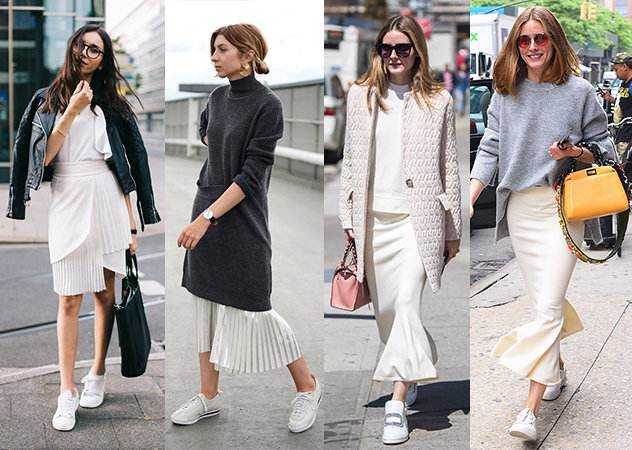 女生小白鞋搭配衣服圖片 女生小白鞋搭配衣服圖片