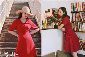 大紅色連衣裙怎么搭配？大紅色連衣裙搭配技巧