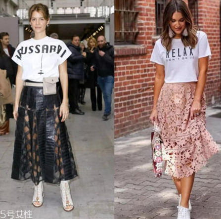 白色t恤下面穿什么？白色t恤下面怎么搭配？