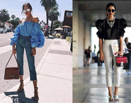 夏天穿泡泡袖好看嗎？夏季泡泡袖穿搭圖片