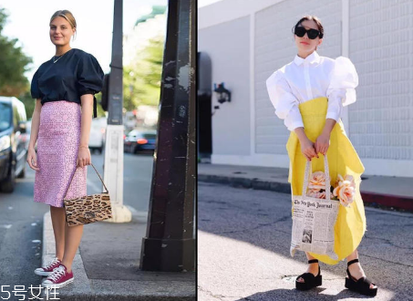 夏天穿泡泡袖好看嗎？夏季泡泡袖穿搭圖片