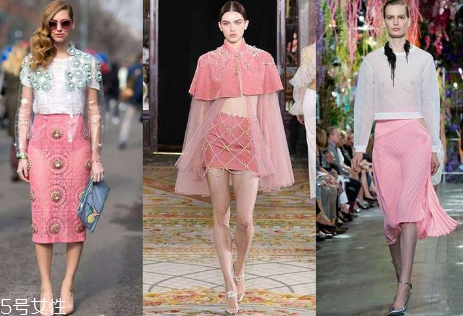 粉色裙子怎么搭配？粉色裙子搭配圖片