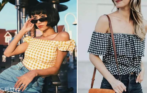 今年夏天流行什么樣的一字肩上衣？一字肩上衣穿搭圖片