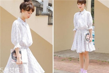 襯衫裙怎么穿好看？襯衫裙穿搭圖片