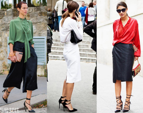 尖頭高跟鞋怎么搭配？尖頭高跟鞋搭配圖片