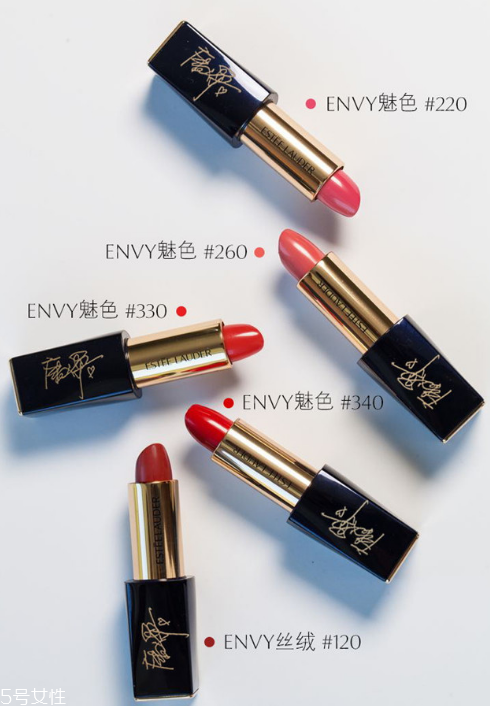 雅詩(shī)蘭黛魅色系列試色 雅詩(shī)蘭黛envy系列