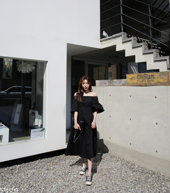 一字肩連衣裙圖片 夏季一字肩連衣裙 一字肩連衣裙圖片 夏季一字肩連衣裙