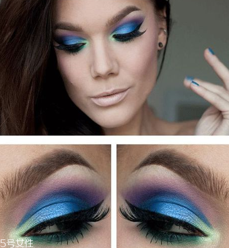 劉人語藍色眼影怎么畫 劉人語藍色眼影舞臺妝步驟圖 劉人語藍色眼影怎么畫 劉人語藍色眼影舞臺妝步驟圖