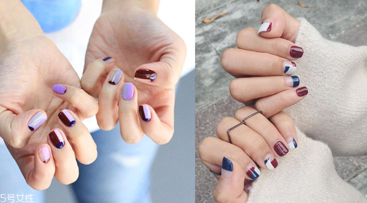 幾何圖案美甲圖片2022 永不落伍的幾何美甲 幾何圖案美甲圖片2022 永不落伍的幾何美甲