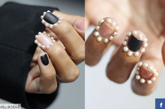 2018珍珠美甲最新圖片 華麗氣質(zhì)14款珍珠美甲 2018珍珠美甲最新圖片 華麗氣質(zhì)14款珍珠美甲