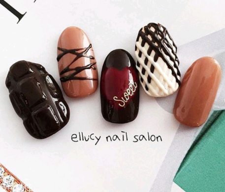 食物圖案美甲大全 壽司燒肉美甲治愈不開(kāi)心