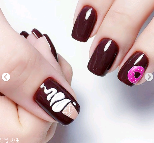 食物圖案美甲大全 壽司燒肉美甲治愈不開(kāi)心