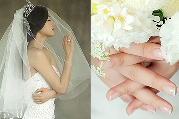 婚紗美甲圖片2022新款式 簡(jiǎn)單優(yōu)雅時(shí)尚7款婚紗美甲