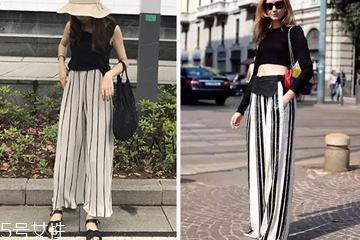 條紋闊腿褲怎么搭配衣服 條紋闊腿褲配什么上衣好看 條紋闊腿褲怎么搭配衣服 條紋闊腿褲配什么上衣好看