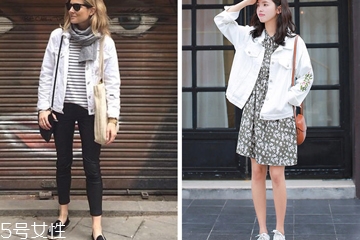 白色牛仔短外套里面配什么衣服 白色牛仔短外套怎么搭配 白色牛仔短外套里面配什么衣服 白色牛仔短外套怎么搭配