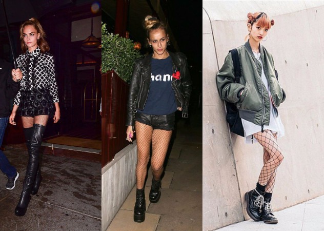 漁網(wǎng)襪搭配圖片 四種漁網(wǎng)襪流行穿法 漁網(wǎng)襪搭配圖片 四種漁網(wǎng)襪流行穿法