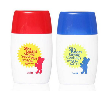 近江兄弟防曬霜紅色藍(lán)色哪個(gè)好？近江兄弟小熊防曬霜紅色藍(lán)色對比