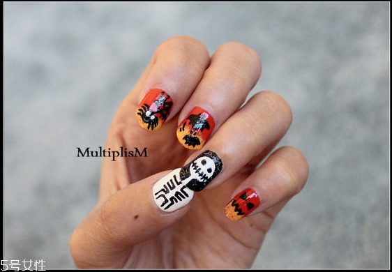 q版萬圣節(jié)美甲怎么做？q版萬圣節(jié)美甲教程