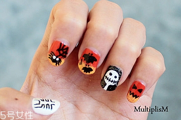 q版萬圣節(jié)美甲怎么做？q版萬圣節(jié)美甲教程