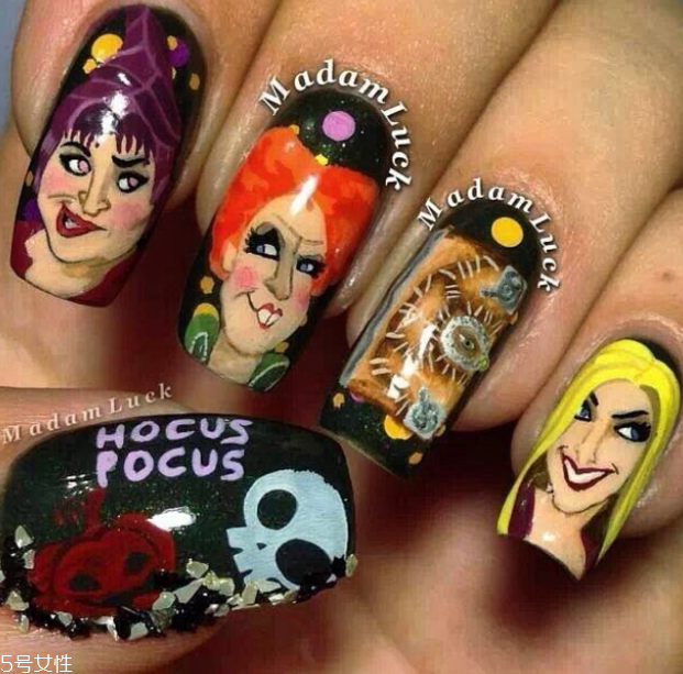q版萬圣節(jié)美甲怎么做？q版萬圣節(jié)美甲教程