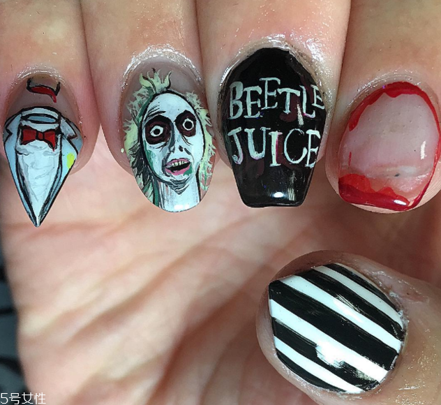 q版萬圣節(jié)美甲怎么做？q版萬圣節(jié)美甲教程