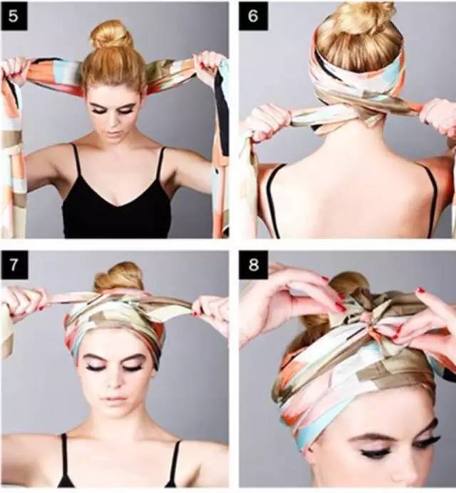 如何用絲巾綁頭發(fā) 個(gè)性派絲巾綁發(fā)造型 如何用絲巾綁頭發(fā) 個(gè)性派絲巾綁發(fā)造型