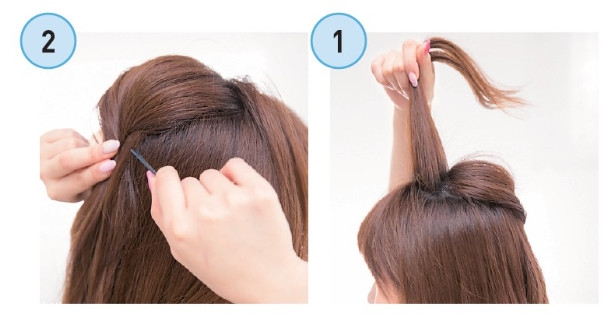 韓國(guó)女生發(fā)型綁扎方法 韓國(guó)最紅的隨興盤發(fā)