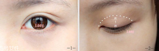 漸層眼影的畫法 漸層眼影畫法步驟圖 漸層眼影的畫法 漸層眼影畫法步驟圖