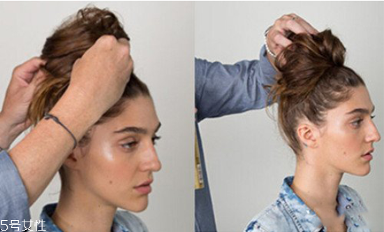 花瓣頭的扎法圖解步驟 今年最in丸子頭扎法 花瓣頭的扎法圖解步驟 今年最in丸子頭扎法