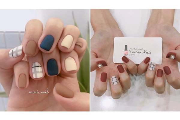 格紋光療美甲圖片 讓指尖的氣質(zhì)發(fā)光發(fā)熱 格紋光療美甲圖片 讓指尖的氣質(zhì)發(fā)光發(fā)熱