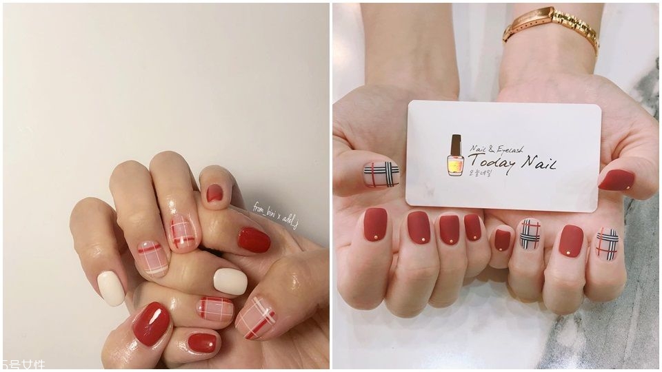 格紋光療美甲圖片 讓指尖的氣質(zhì)發(fā)光發(fā)熱 格紋光療美甲圖片 讓指尖的氣質(zhì)發(fā)光發(fā)熱