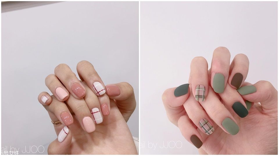 格紋光療美甲圖片 讓指尖的氣質(zhì)發(fā)光發(fā)熱 格紋光療美甲圖片 讓指尖的氣質(zhì)發(fā)光發(fā)熱