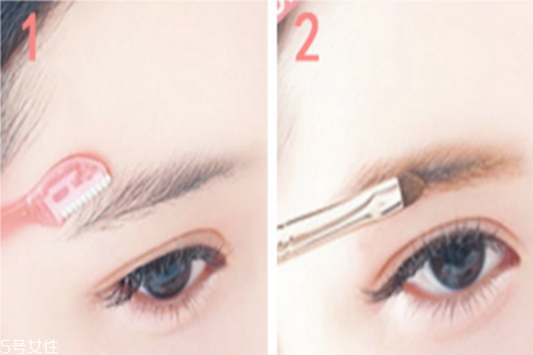 韓式粗平一字眉畫法圖解 最簡單的自己畫眉方法 韓式粗平一字眉畫法圖解 最簡單的自己畫眉方法