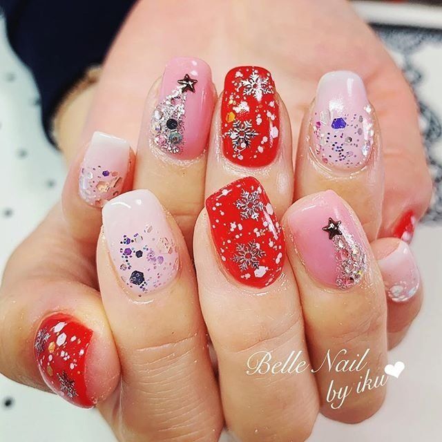 楓葉紅美甲圖片 冬季美甲楓葉紅 楓葉紅美甲圖片 冬季美甲楓葉紅