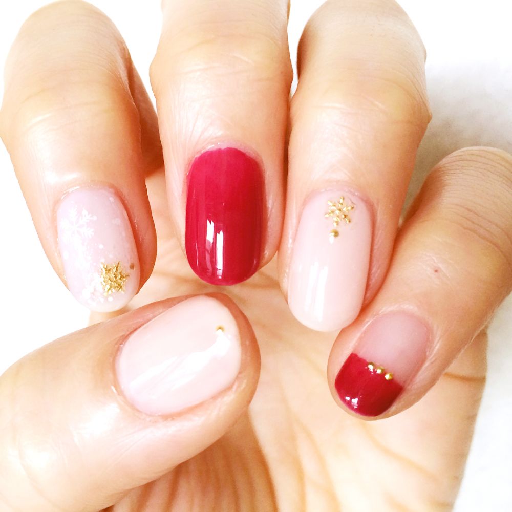 楓葉紅美甲圖片 冬季美甲楓葉紅 楓葉紅美甲圖片 冬季美甲楓葉紅