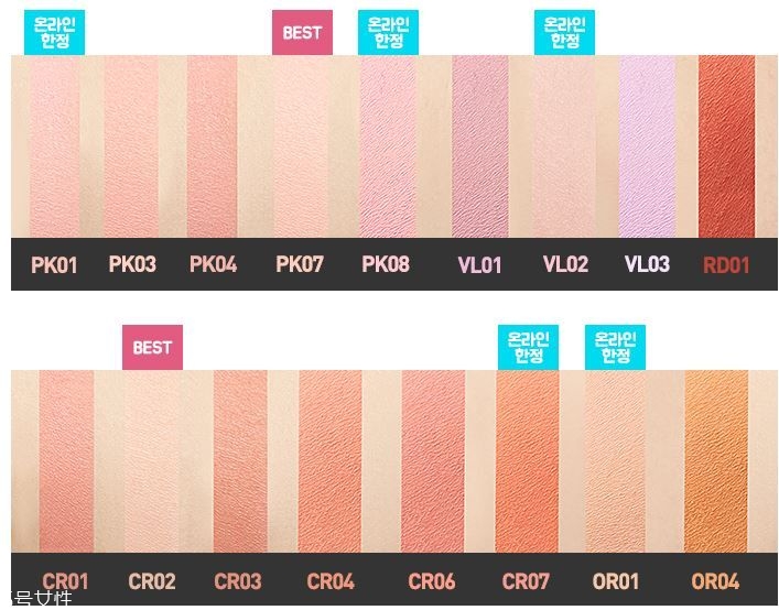 粉色調(diào)胭脂哪個牌子好 粉色調(diào)胭脂哪個牌子好