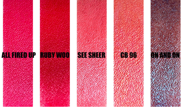 mac王者榮耀聯(lián)名口紅全部試色 5支顏色都是熱賣色 mac王者榮耀聯(lián)名口紅全部試色 5支顏色都是熱賣色