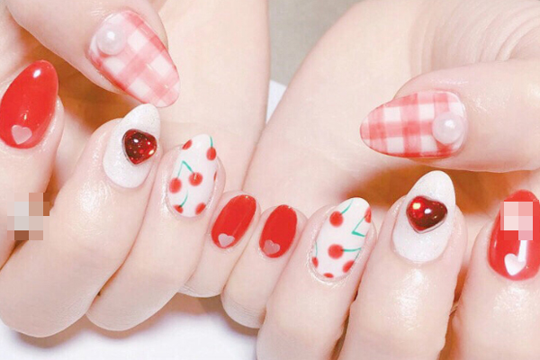 少女心美甲款式圖 顯手白少女心美甲 少女心美甲款式圖 顯手白少女心美甲