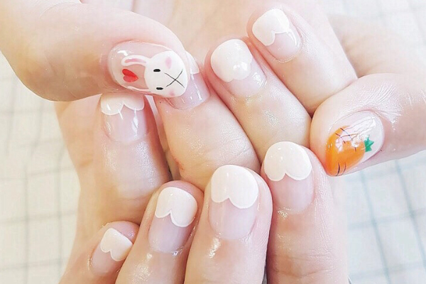 少女心美甲款式圖 顯手白少女心美甲 少女心美甲款式圖 顯手白少女心美甲