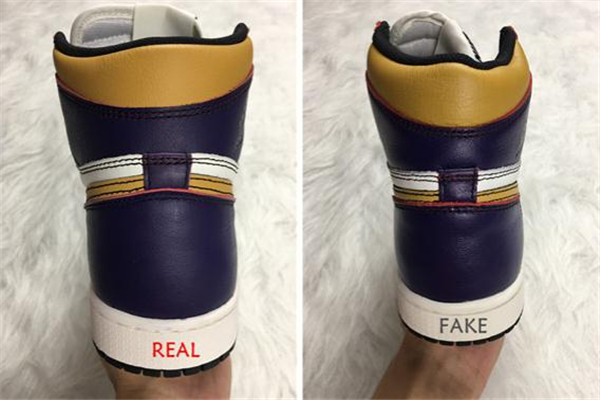 aj1湖人刮刮樂(lè)真假對(duì)比 aj1湖人刮刮樂(lè)鑒定