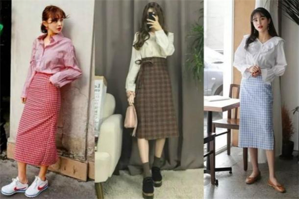 格子包臀裙搭配什么上衣 格子半裙時髦穿搭 格子包臀裙搭配什么上衣 格子半裙時髦穿搭