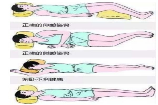 女性趴著睡覺對身體的壞處 正確的睡姿
