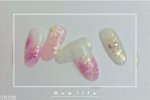 美甲暈染的暈染手法 暈染美甲步驟 美甲暈染的暈染手法 暈染美甲步驟