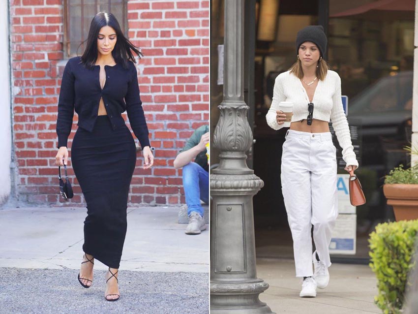 針織外套換個(gè)穿法，搭出秋裝新鮮感