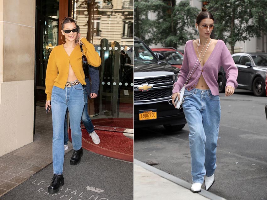 針織外套換個(gè)穿法，搭出秋裝新鮮感